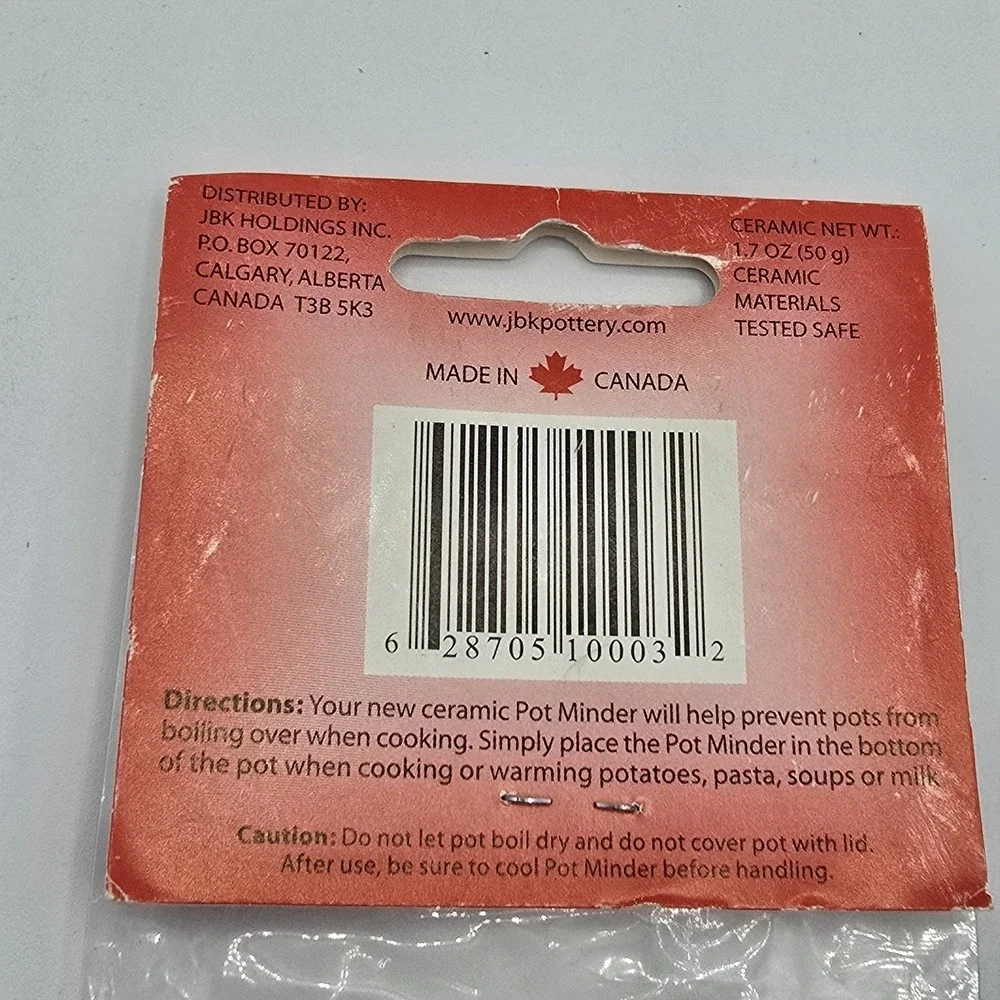 The Pot Minder Ceramic Disc. Keeps Pots From‎ Boiling Over